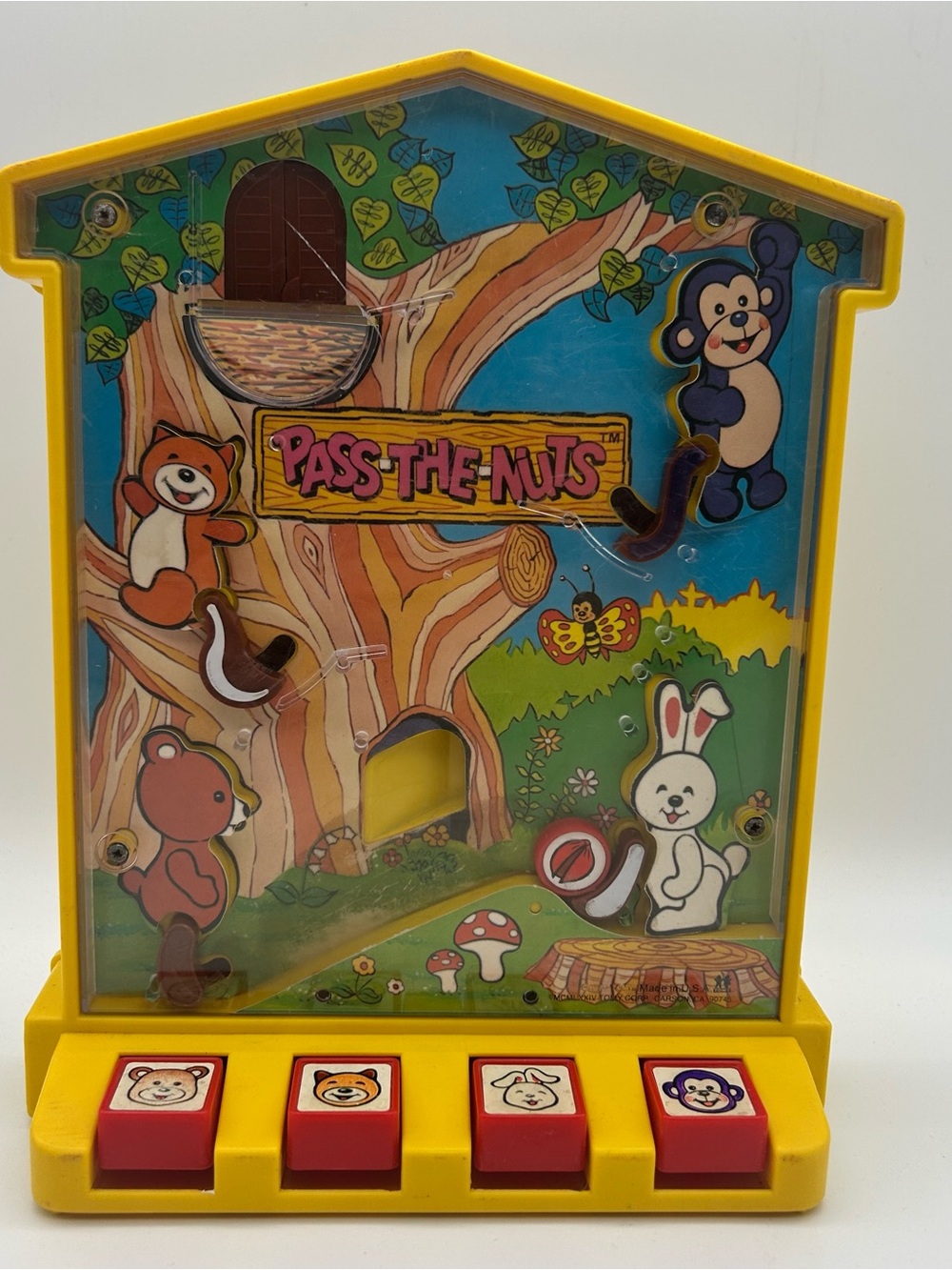 Vintage 1974 TOMY Pass The Nuts Handheld Game Japan Works Tested
